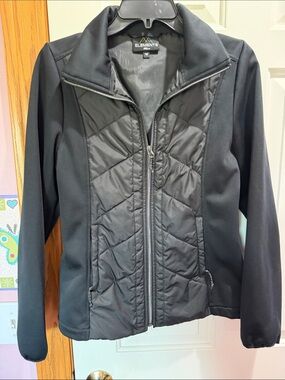 Element Women's Black Quilted Hybrid Puffer Jacket